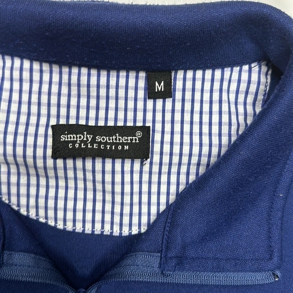 Simply Southern Quarter Zip Sweater Polyester Size Medium - Picture 2 of 4